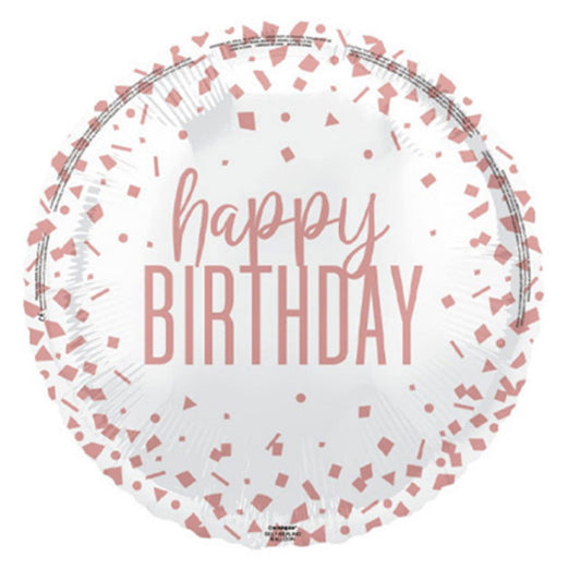 Happy birthday foil balloon