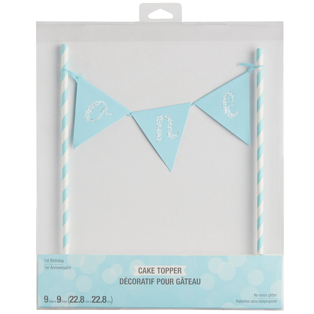 Bunting Cake topper (one) blue