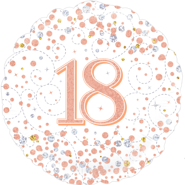 Age 18 foil balloons