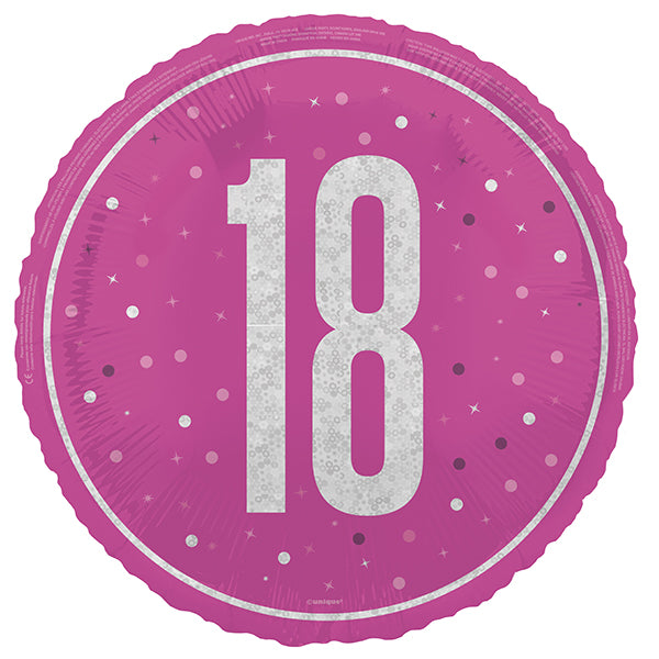 Age 18 foil balloons