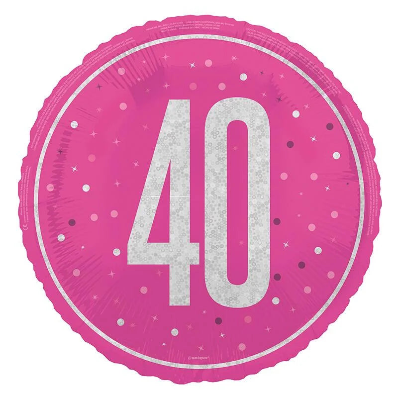 Age 40 Foil balloon