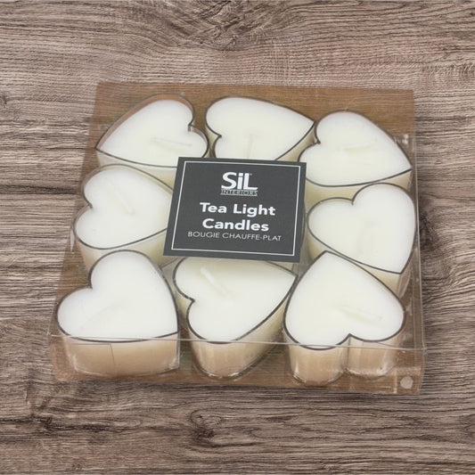 Heart tea light candles