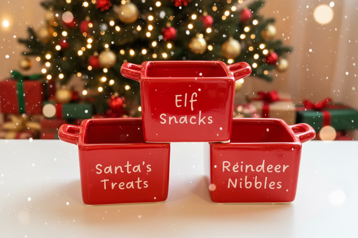 Christmas nibbles holder