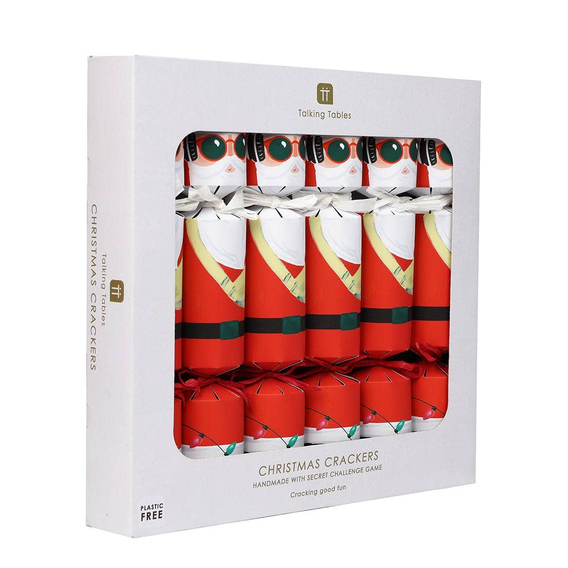 Santa Red Christmas Crackers | 6 Pack | Xmas Crackers |