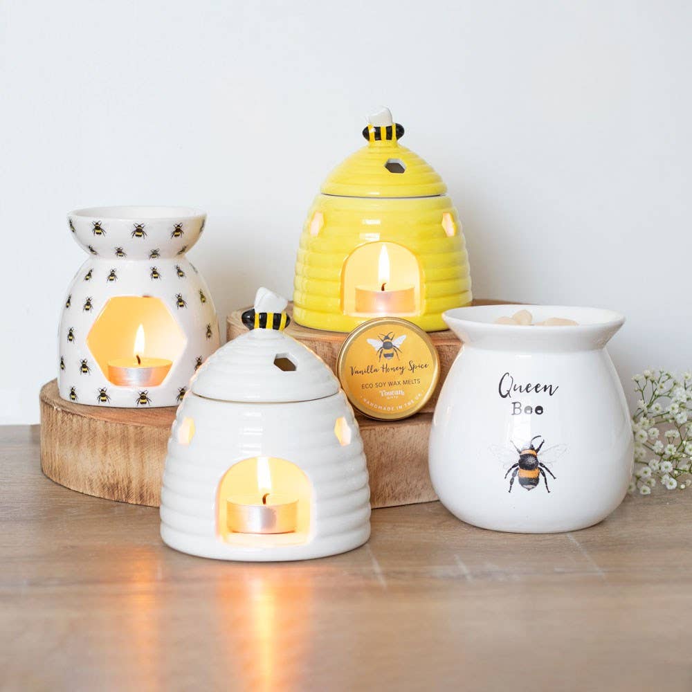 Bee Print Oil Burner and Wax Warmer