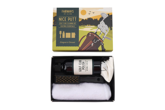 'Nice Putt' Golf Club Cleaning Kit in Gift Box Fairways