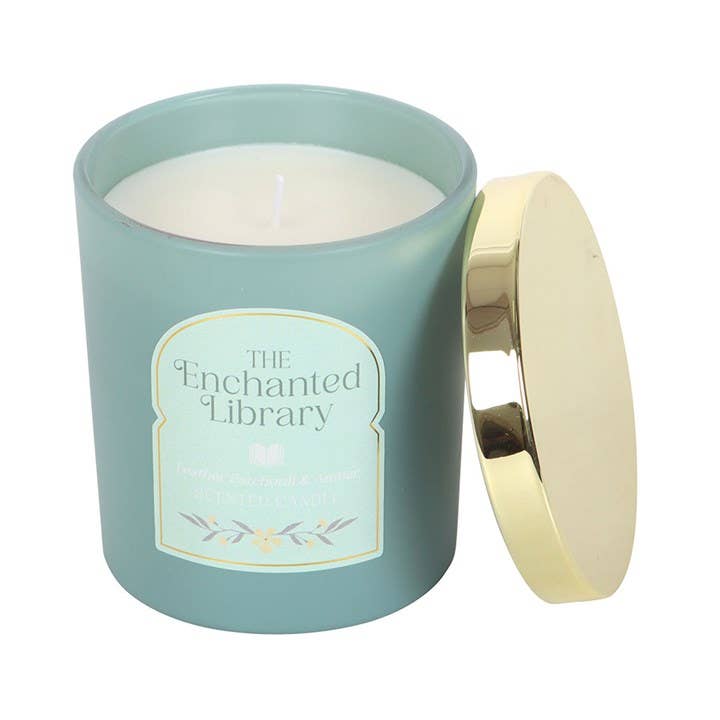 Enchanted Library Candle Leather, Patchouli & Amber