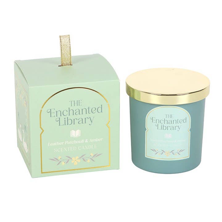 Enchanted Library Candle Leather, Patchouli & Amber