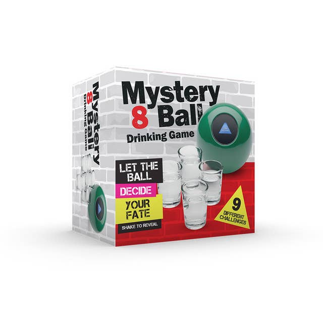 Novelty Drinking Game - Mystery 8 Ball - Great Gift for Father's Day