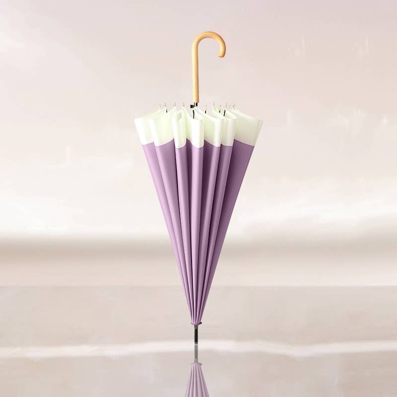 3468 two tones pastel colour umbrella