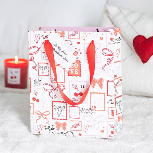 Postage Stamp Gift Bag Valentine's Day