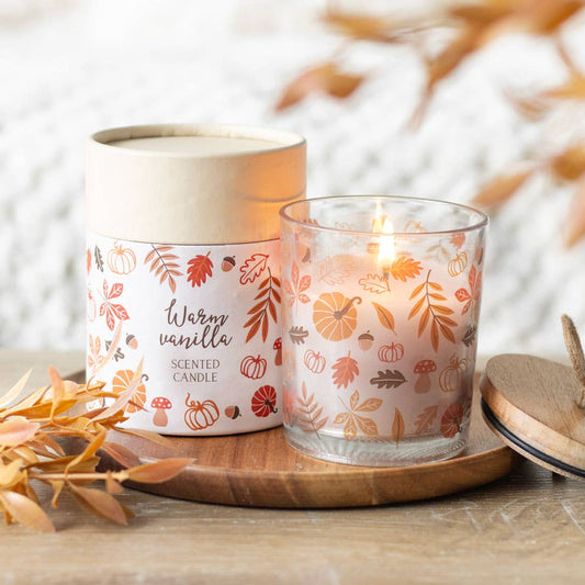 Autumn Leaves Warm Vanilla Fall Candle