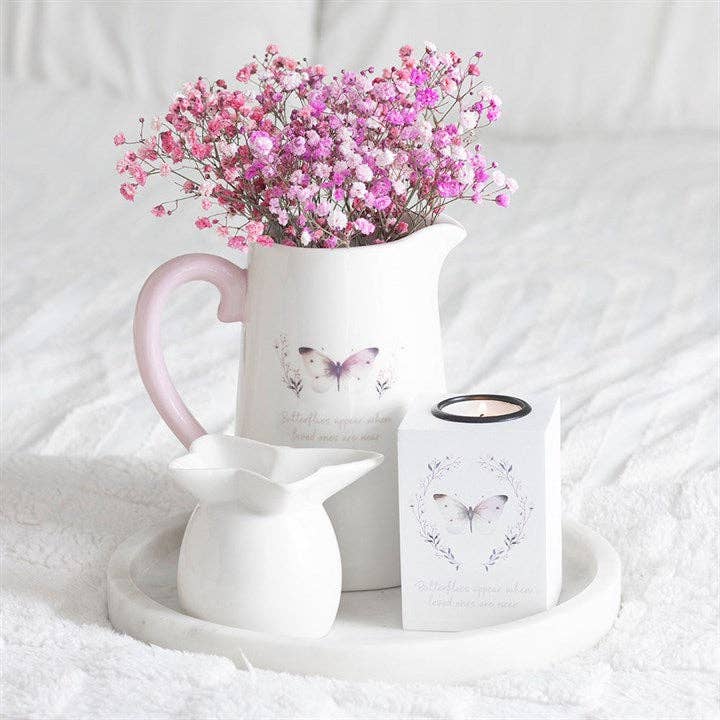 Oil Burner White Butterfly