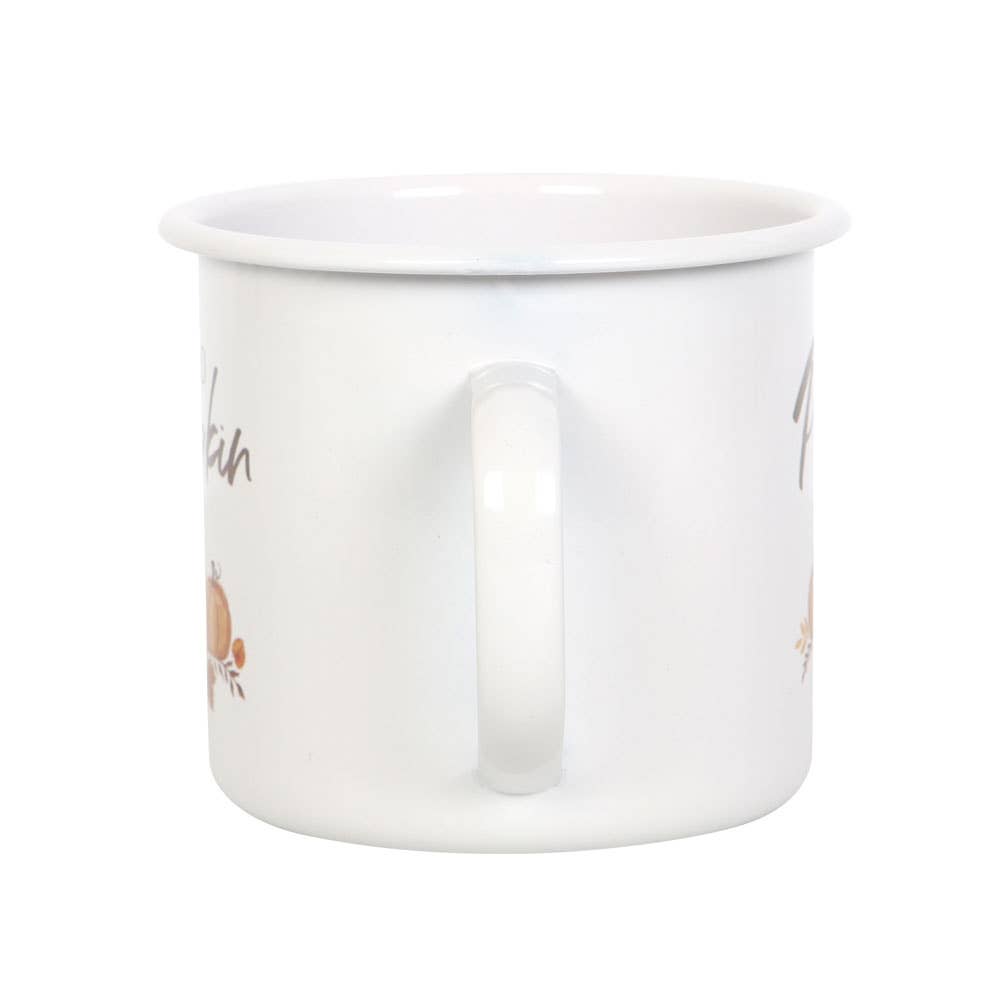 Hello Pumpkin Autumn Fall Enamel Mug