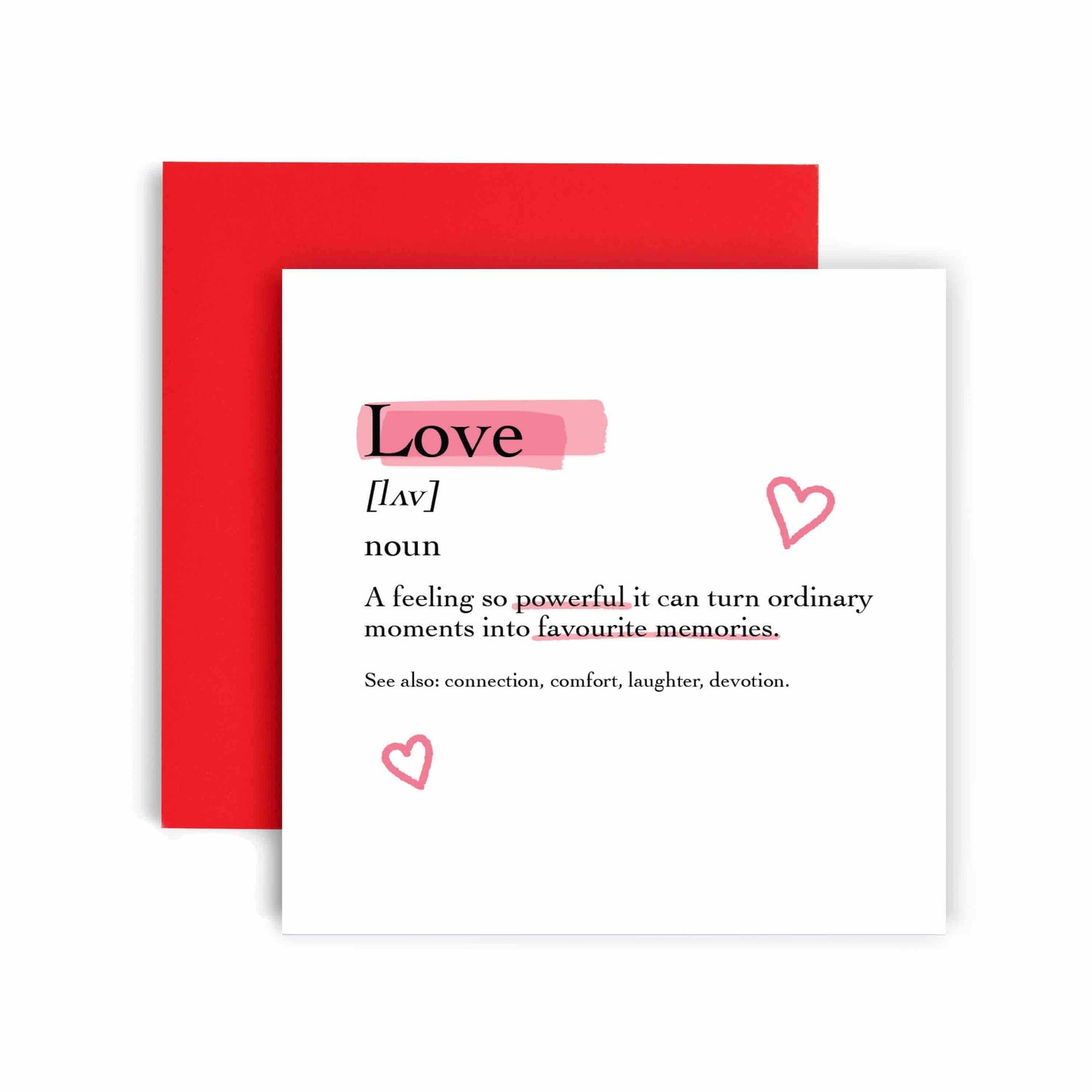 Love Definition Valentine’s Day Card