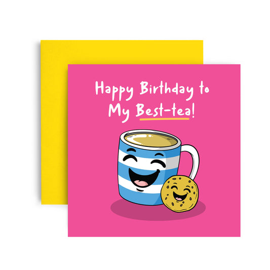 Best-Tea Happy Birthday Card
