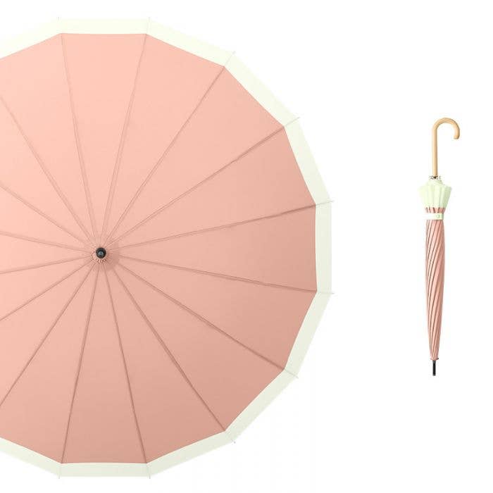 3468 two tones pastel colour umbrella