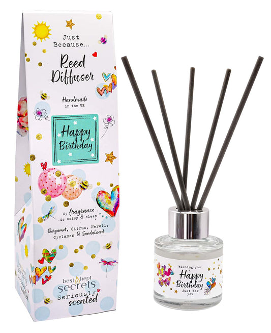 JUST BECAUSE OCCASION SPARKLY DIFFUSERS – HAPPY BIRTHDAY, 50