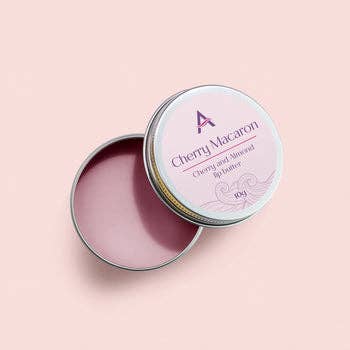 Cherry Macaron cherry and almond lip balm